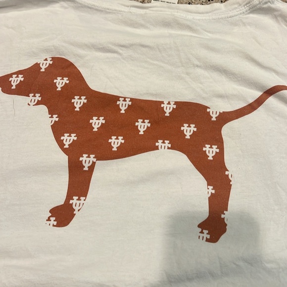 Victorias Secret PINK UT 🤘 University of Texas Tee - Picture 2 of 6